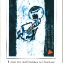 Catalogue Exposition des affiches lauréates du concours 1998 de l&#039;Union des Antifascistes de Charleroi [Exposition]. Maison de la laïcité de Charleroi,  25 avril 1998